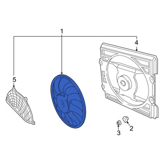 BMW OE - A/C Condenser Fan Assembly