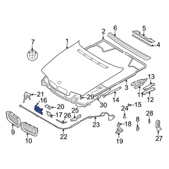 BMW OE - Front Right Hood Latch