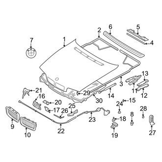 BMW OE - Hood & Grille - Hood & Components