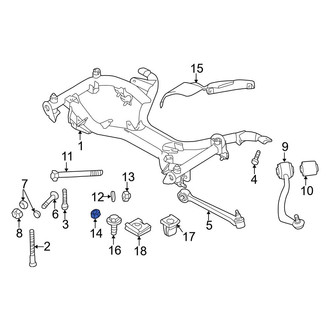 BMW OE - Front Lower Suspension Control Arm Nut