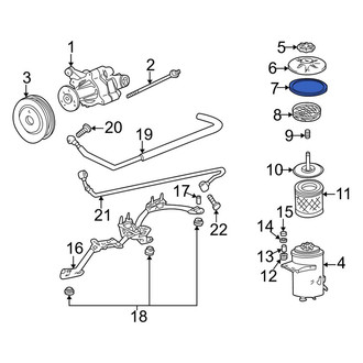 BMW OE - Power Steering Reservoir Cap Seal