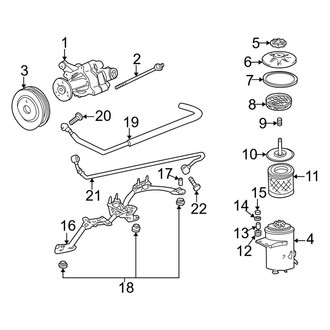 BMW OE - Steering Gear & Linkage - Pump & Hoses (To 1/96, With Auto Leveling)
