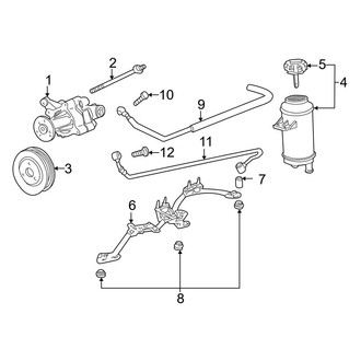 BMW OE - Steering Gear & Linkage - Pump & Hoses (From 1/96, With Auto Leveling)