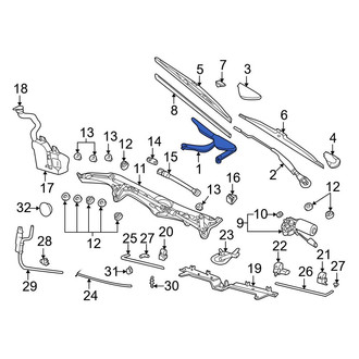 BMW OE - Left Wiper Arm