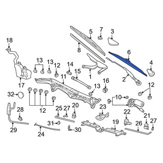BMW OE - Left Wiper Blade