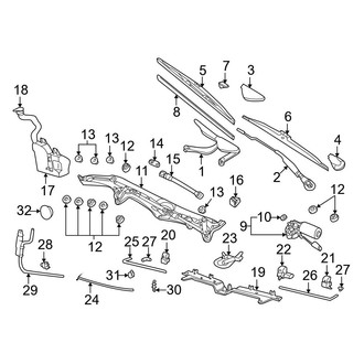 BMW OE - Windshield - Wiper & Washer Components
