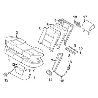 BMW OE - Seats & Tracks - Rear Seat Components