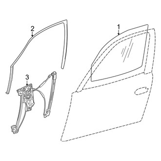 BMW OE - Front Door - Glass & Hardware