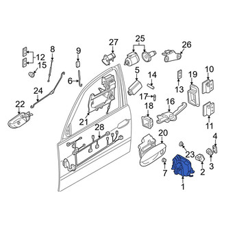 BMW OE - Front Left Door Latch Assembly