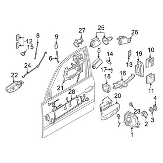 BMW OE - Front Door - Lock & Hardware