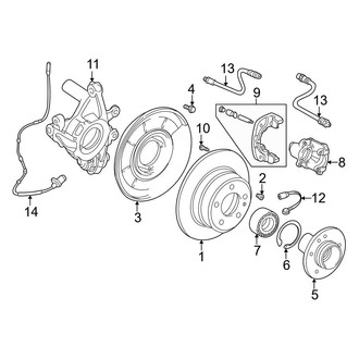BMW OE - Rear Suspension - Brake Components