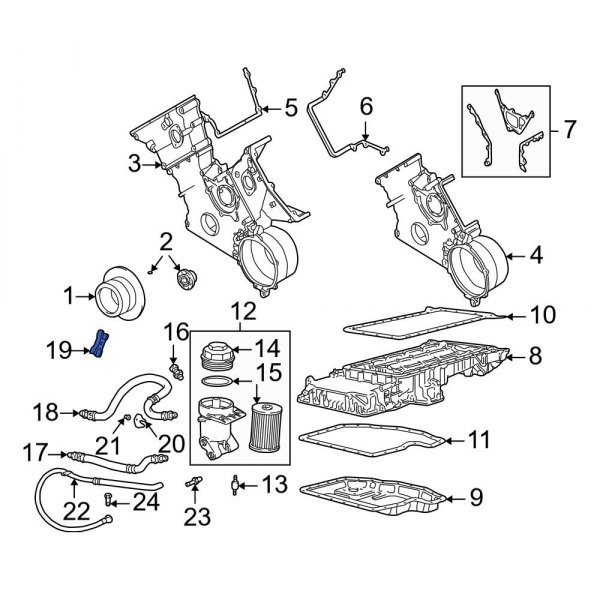 Engine Oil Cooler Line Bracket