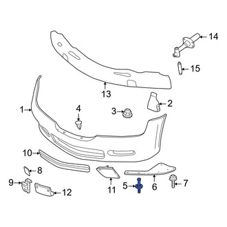 BMW OE - Front Bumper Cover Retainer