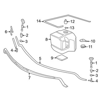 BMW OE - Front Lamps - Washer Components (M Coupe / M Roadster)