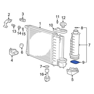 BMW OE - Lower Engine Coolant Reservoir Gasket