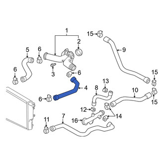 BMW OE - Lower Radiator Coolant Hose