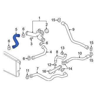 BMW OE - Lower Radiator Coolant Hose