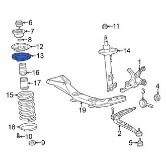 BMW OE - Front Upper Coil Spring Insulator
