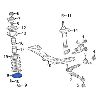 BMW OE - Front Lower Coil Spring Insulator