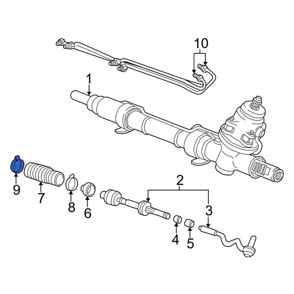 Rack and Pinion Bellows Clamp