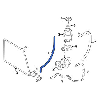 BMW OE - Power Steering Reservoir Hose