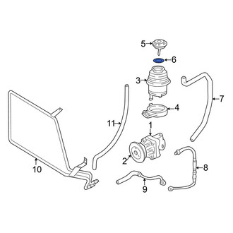 BMW OE - Power Steering Reservoir Cap Seal
