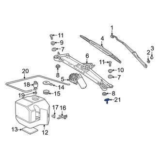 BMW OE - Front Windshield Washer Nozzle