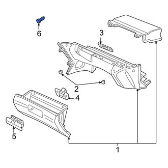 BMW OE - Front Glove Box Lock Kit
