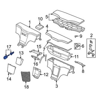 BMW OE - Rear Console Lock Cylinder and Key