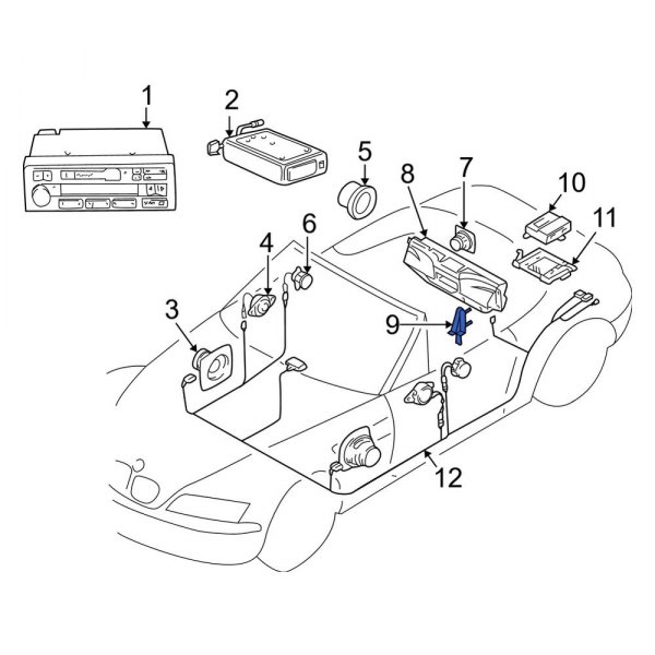 Radio Speaker Bracket