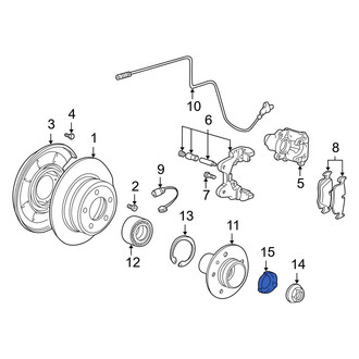 BMW OE - Axle Nut Washer