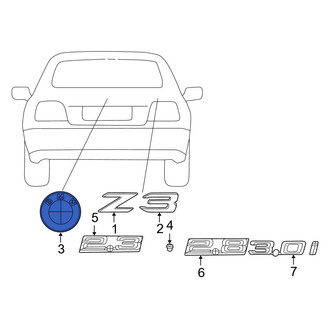 BMW OE - Rear Deck Lid Emblem