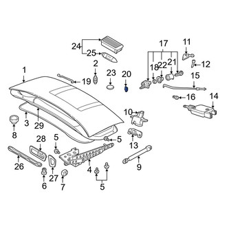 BMW OE - Deck Lid Lock Cylinder Clip