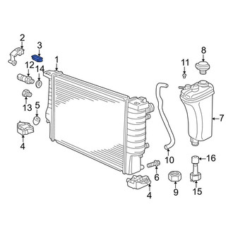BMW OE - Upper Radiator Insulator