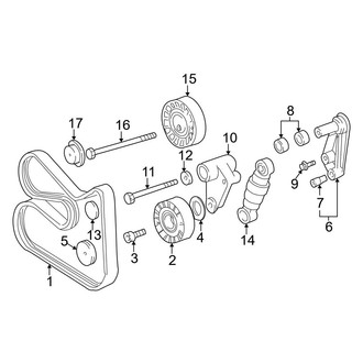 BMW OE - Cooling - Belts & Pulleys (Water Pump & Alternator), (3.2L)
