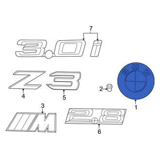 BMW OE - Rear Deck Lid Emblem