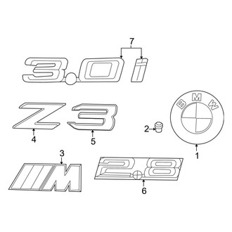 BMW OE - Lift Gate - Exterior Trim