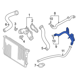 BMW OE - Engine Coolant Bypass Pipe