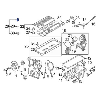 BMW OE - Engine Valve Cover Nut