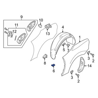 BMW OE - Bumper Cover Nut