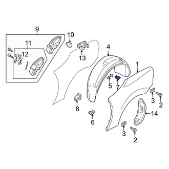BMW OE - Fender Liner Nut