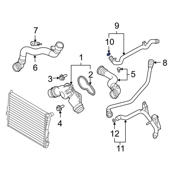 Engine Coolant Pipe O-Ring