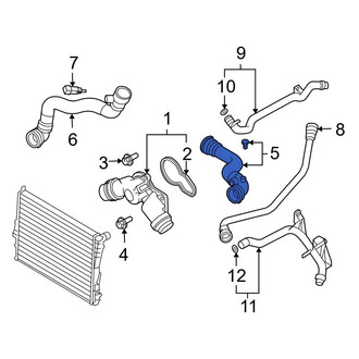 BMW OE - Upper Radiator Coolant Hose