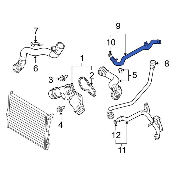 Engine Coolant Pipe