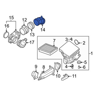 BMW OE - Engine Air Intake Hose