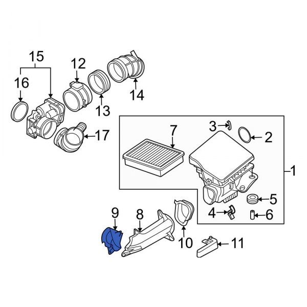 Engine Air Intake Hose