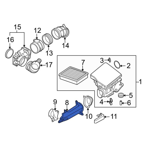 Engine Air Intake Hose