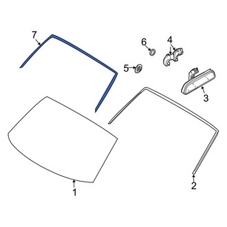 BMW OE - Front Windshield Molding