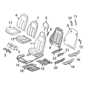 BMW OE - Seats & Tracks - Seat Components (W/O M Sport Seats), (2.5i / 3.0i)