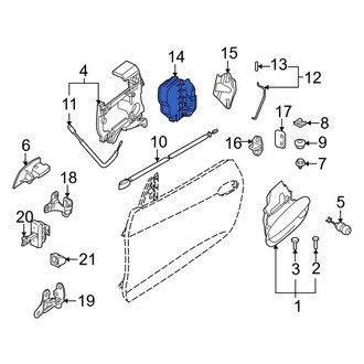 BMW OE - Front Right Door Latch Assembly